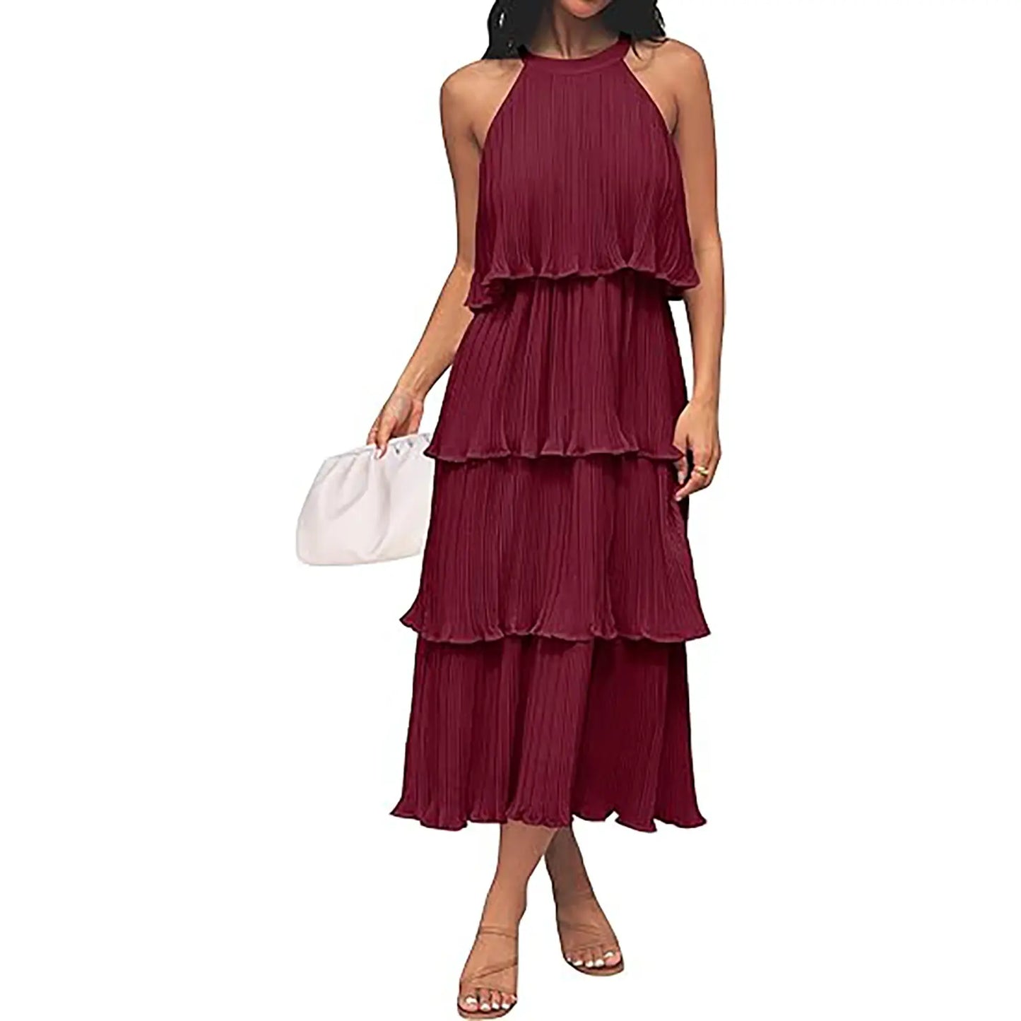 Orello™ LunaFlow Tiered Chiffon Dress
