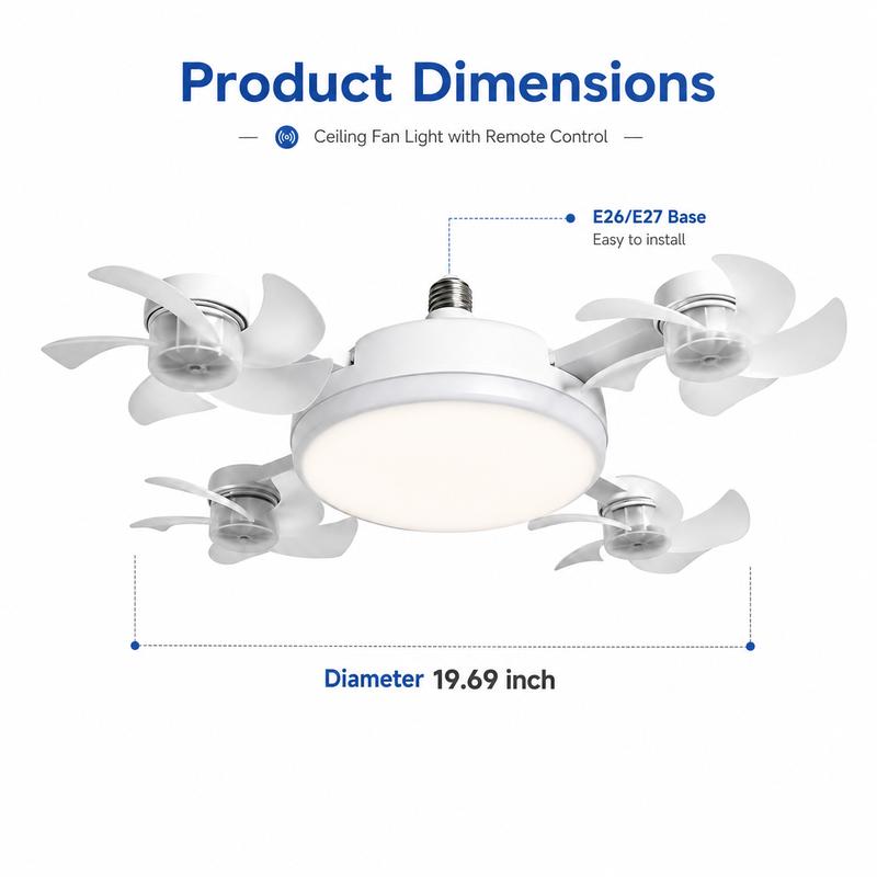 Orello™ BreezeGlow Ceiling Fan Light