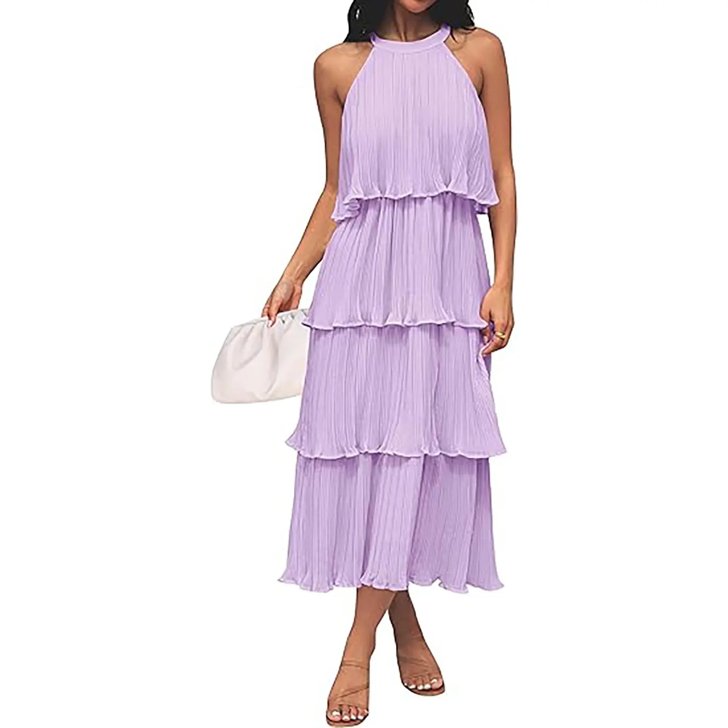 Orello™ LunaFlow Tiered Chiffon Dress