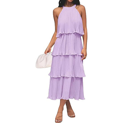 Orello™ LunaFlow Tiered Chiffon Dress