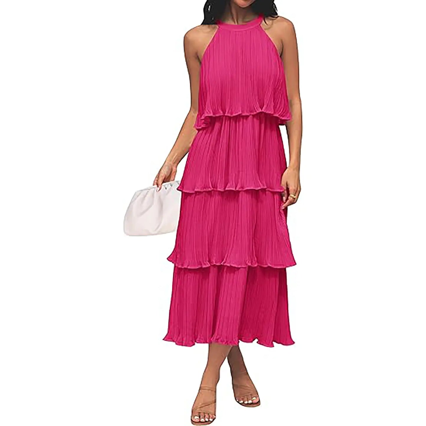 Orello™ LunaFlow Tiered Chiffon Dress