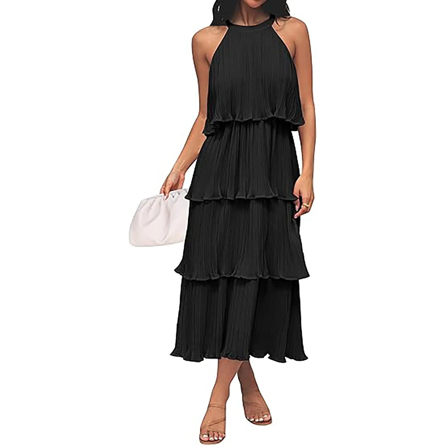 Orello™ LunaFlow Tiered Chiffon Dress