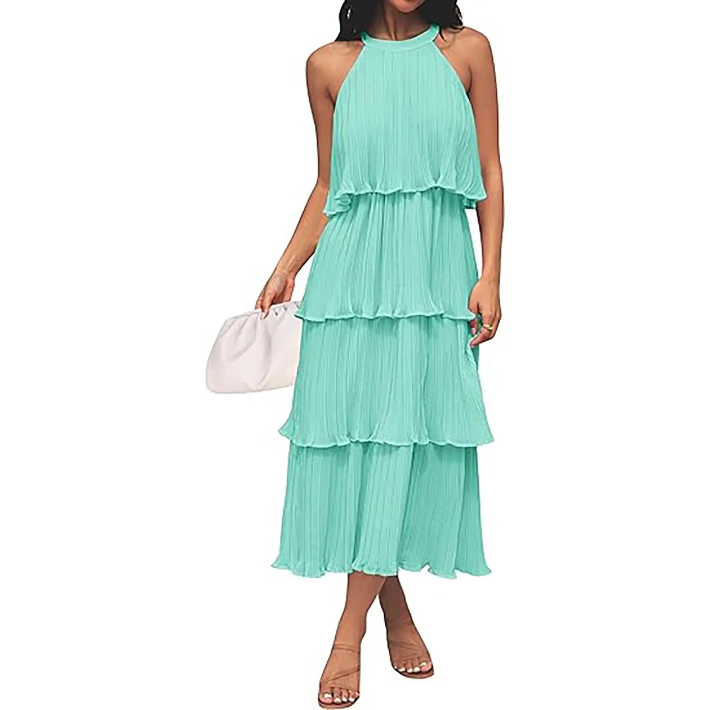Orello™ LunaFlow Tiered Chiffon Dress