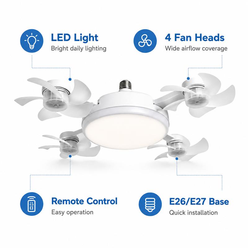 Orello™ BreezeGlow Ceiling Fan Light