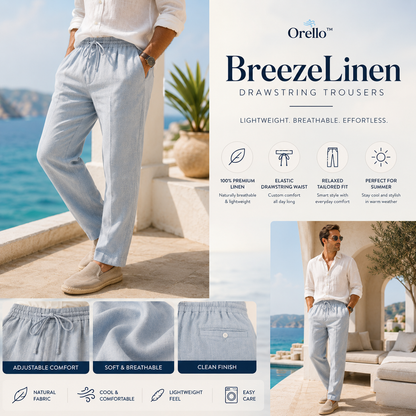 Orello™ BreezeLinen Drawstring Trousers