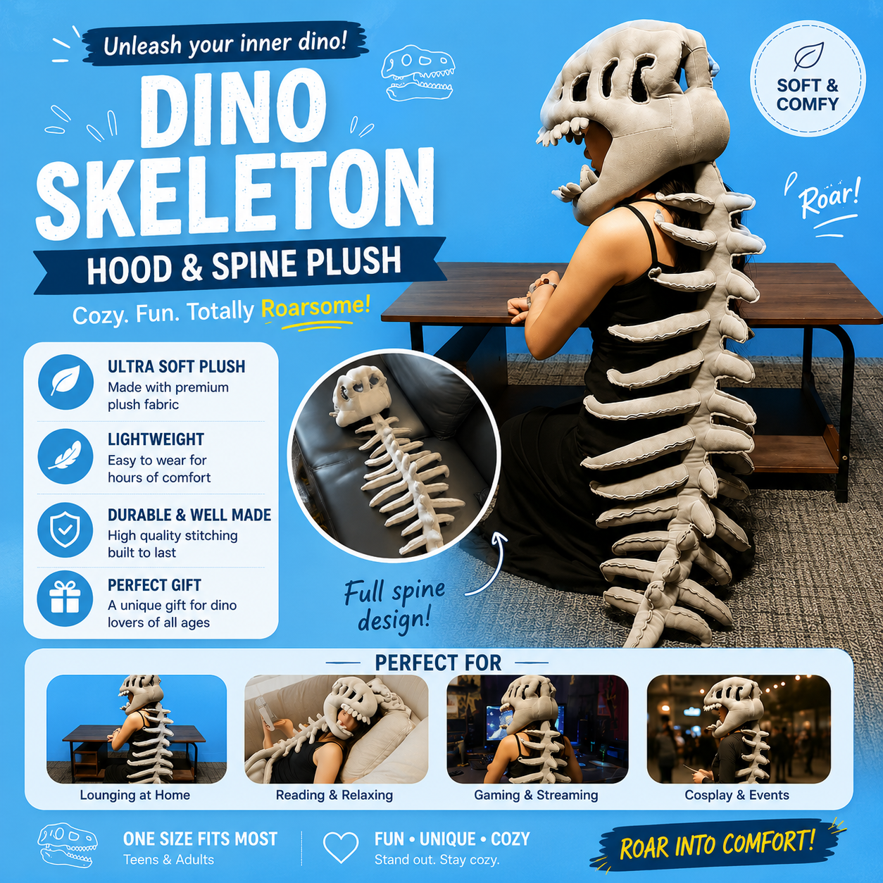 Orello™ BoneRex Dino Costume