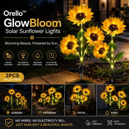 Orello™ GlowBloom Solar Sunflower Lights