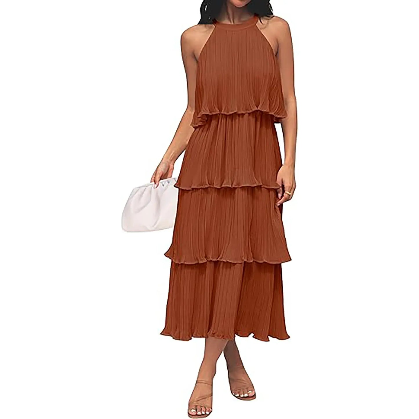 Orello™ LunaFlow Tiered Chiffon Dress