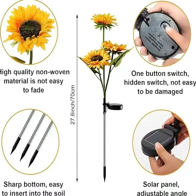 Orello™ GlowBloom Solar Sunflower Lights