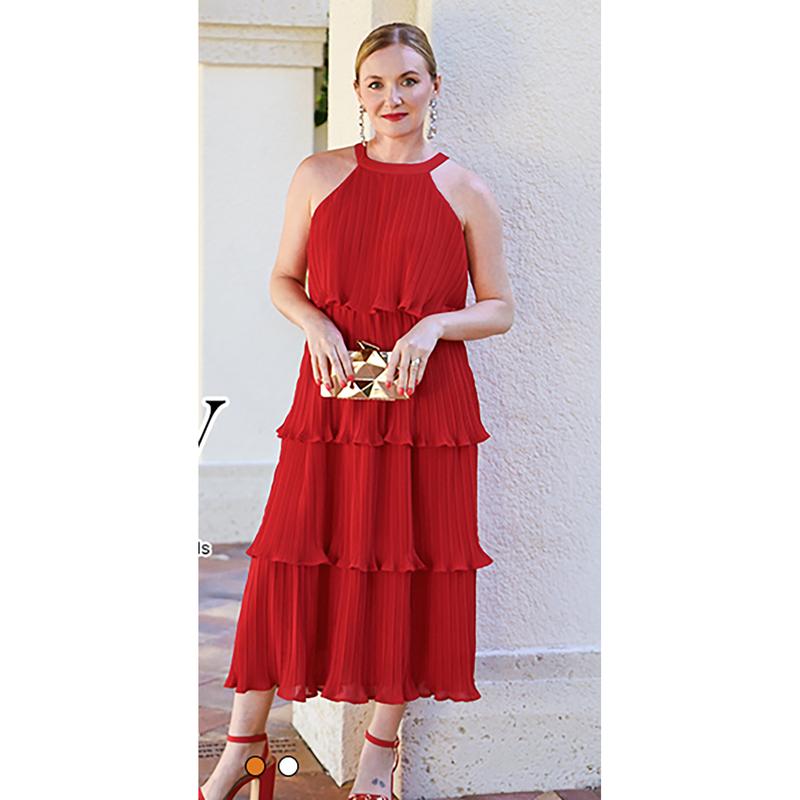 Orello™ LunaFlow Tiered Chiffon Dress