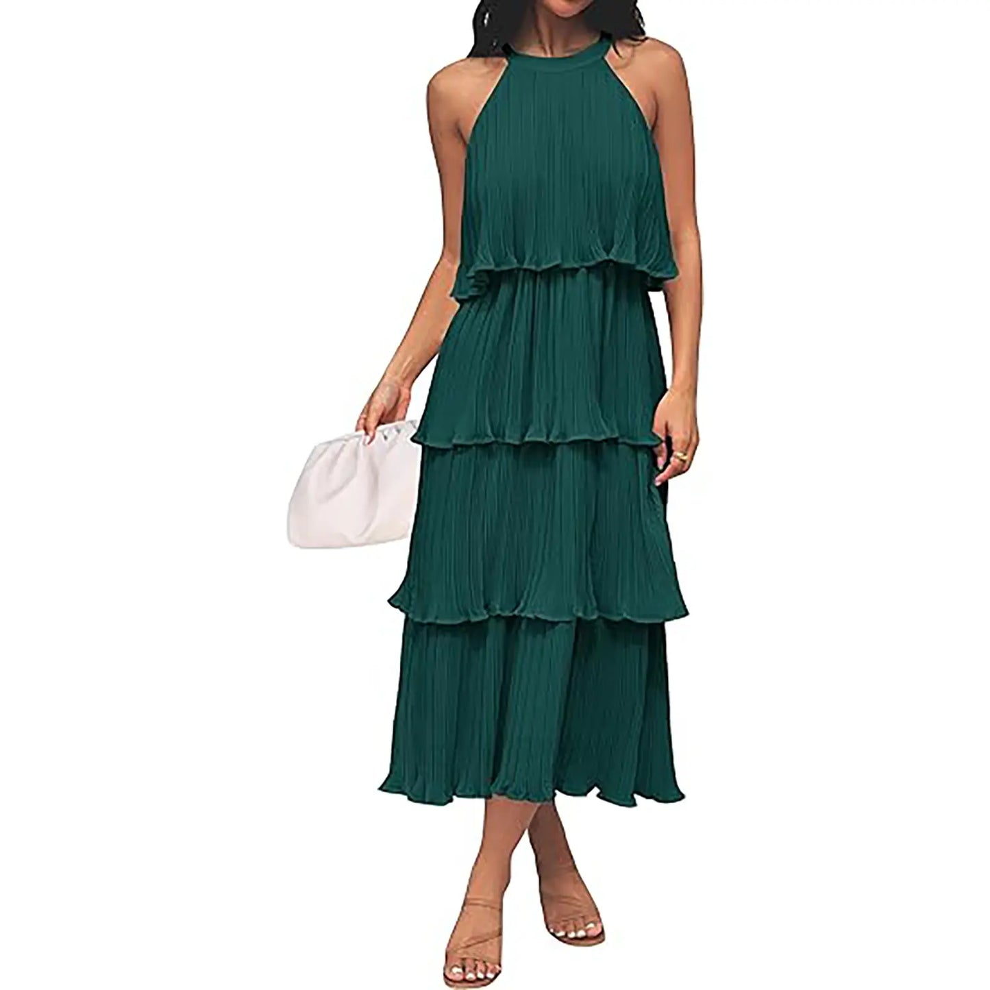 Orello™ LunaFlow Tiered Chiffon Dress
