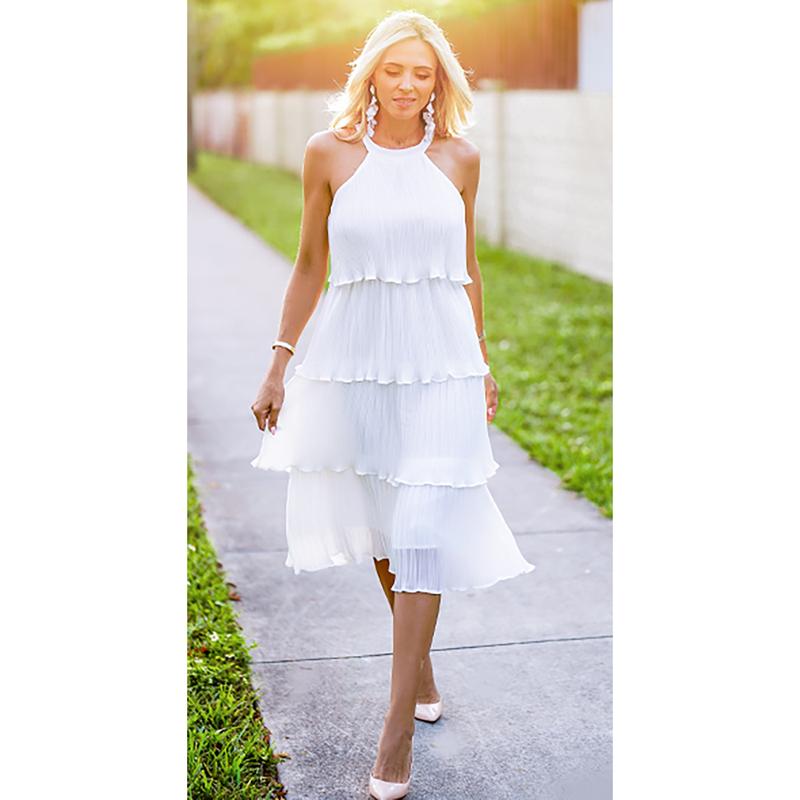 Orello™ LunaFlow Tiered Chiffon Dress