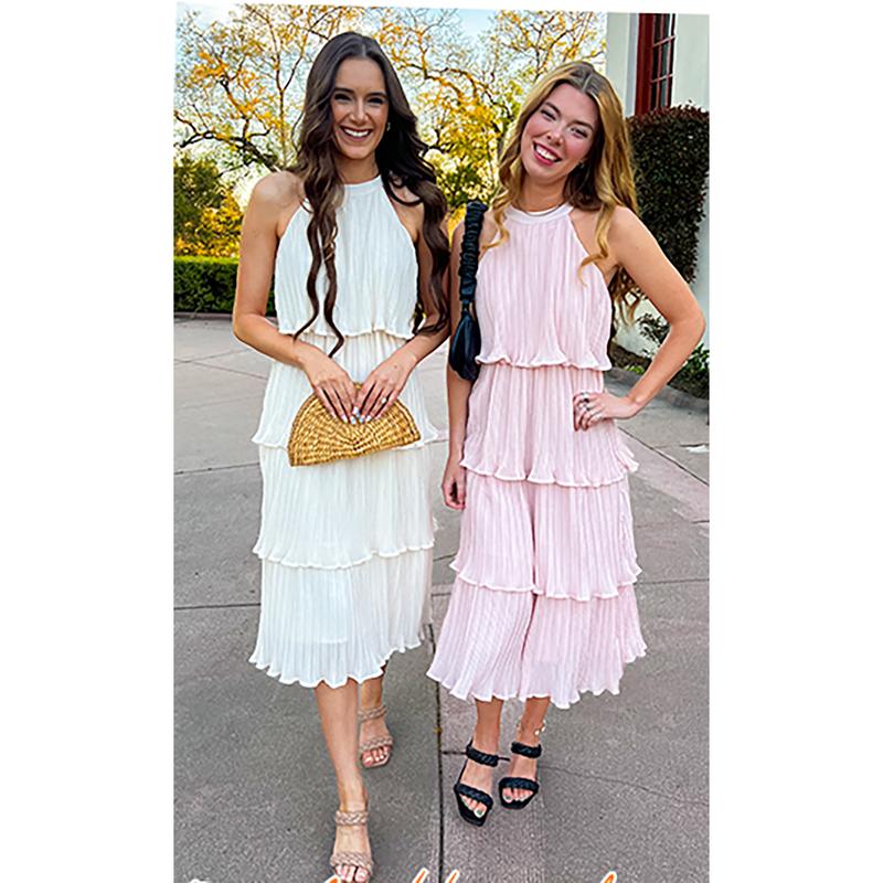 Orello™ LunaFlow Tiered Chiffon Dress