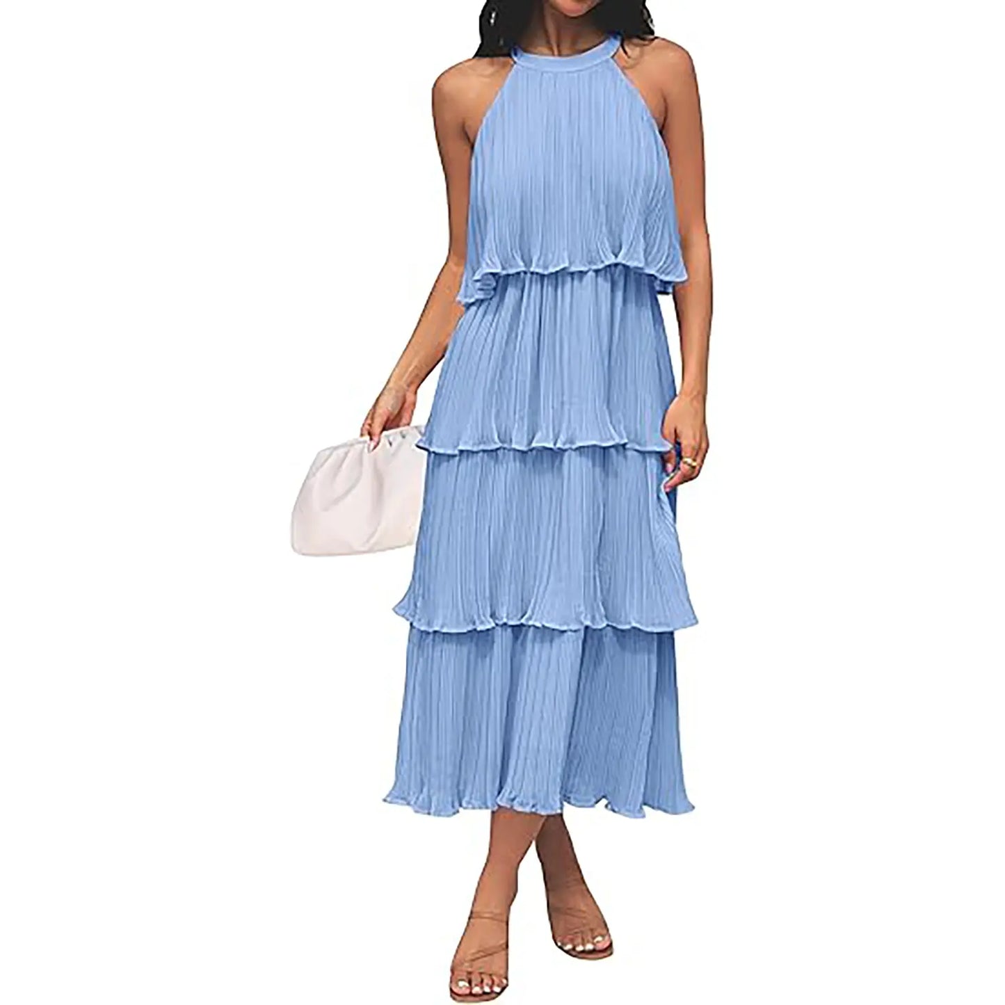 Orello™ LunaFlow Tiered Chiffon Dress