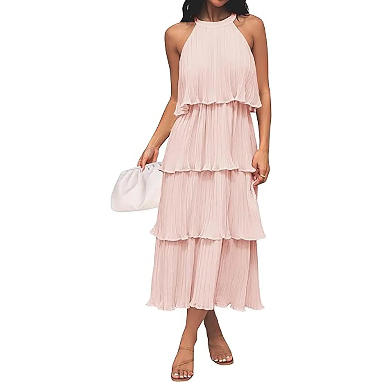 Orello™ LunaFlow Tiered Chiffon Dress