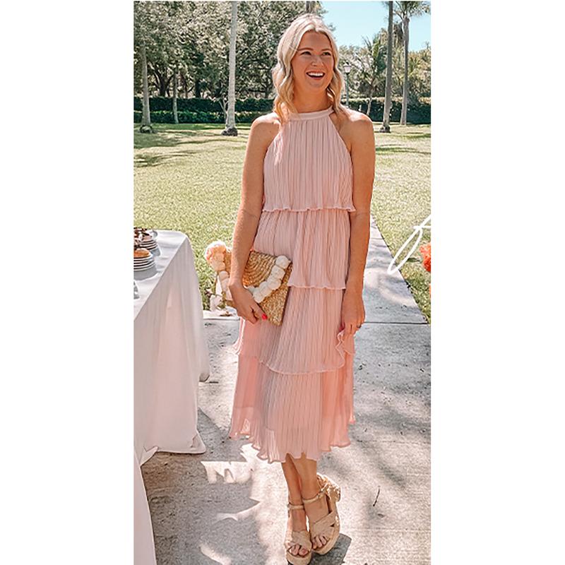 Orello™ LunaFlow Tiered Chiffon Dress